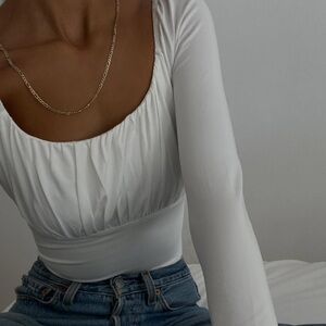 Princess Polly Women's White Bodysuit